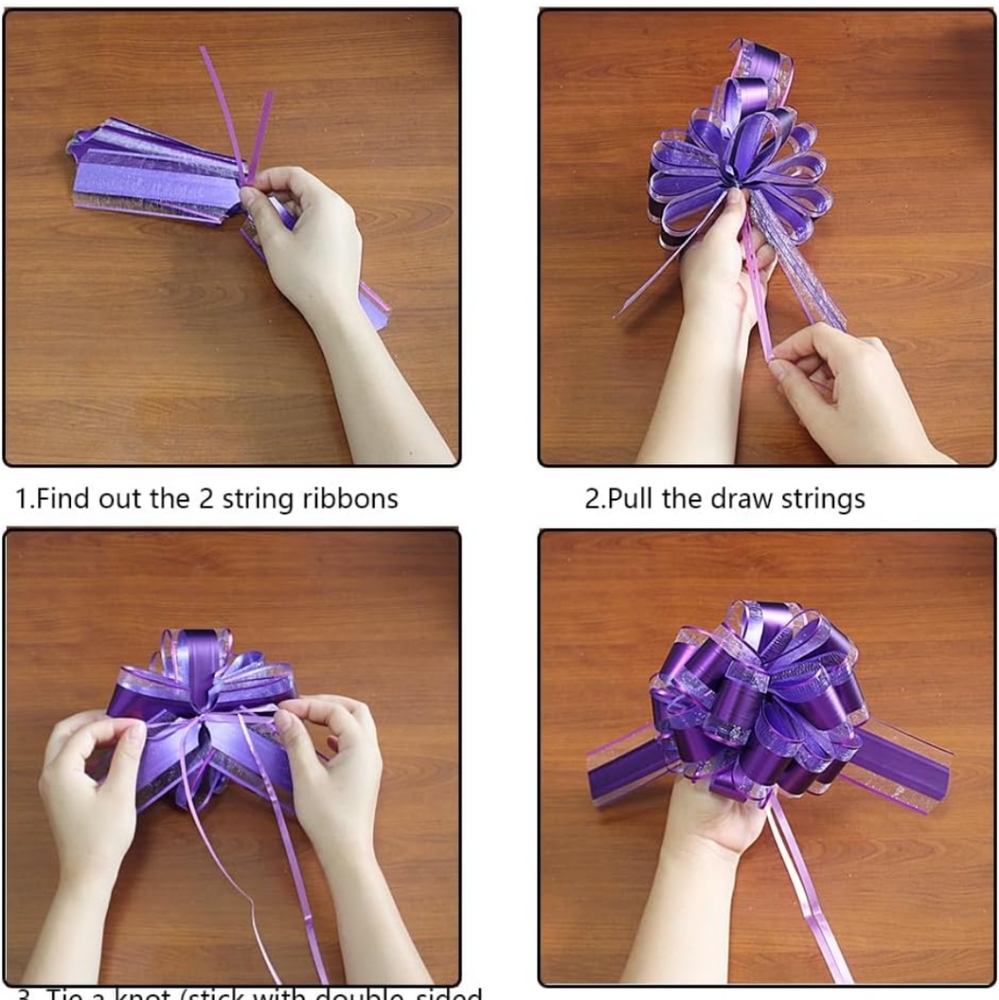 5PCS Purple Ribbons - Picture 4 of 9